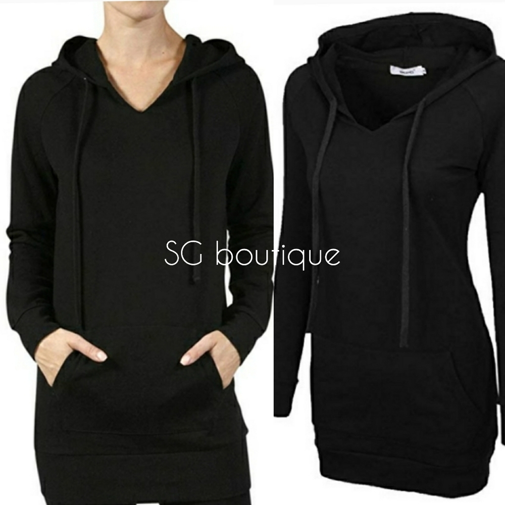 🆕⭐ "Softest hoodie tunic" in black sweatshirt